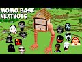 SURVIVAL GIANT MOMO HOUSE JEFF THE KILLER and SCARY NEXTBOTS in Minecraft - Gameplay - Coffin Meme