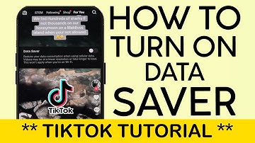 How to Enable Data Saver on Tiktok App 2024
