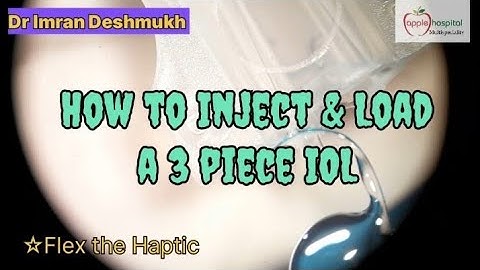 How to Load and Inject a 3 Piece (Multi piece)  IOL during Phacoemulsification Cataract Surgery..