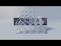 My first animation 100 glasses in blender examples dataset with ior 019 and roughness 004
