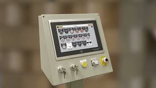 Signode GCU-3000 corrugated unitizer - HMI