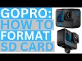 GoPro How To Format Sd Card #shorts #gopro #goprohero11