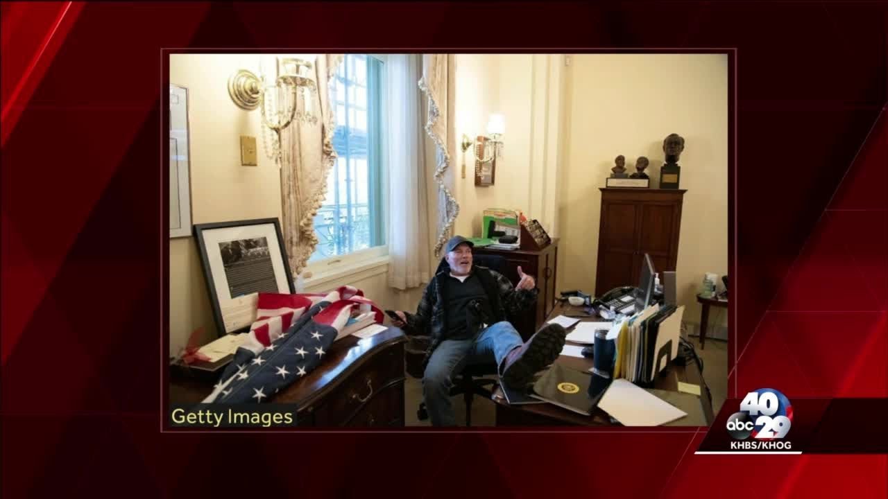 Richard Barnett, Man Pictured With Feet On Pelosi's Desk, Says He ...