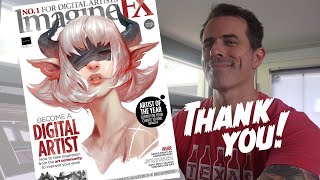 We made the cover of ImagineFX! Taking a moment to thank all of YOU!