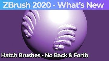 031 Zbrush 2020 Hatch Brushes No Back And Forth