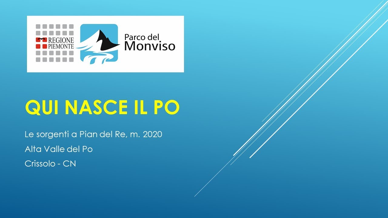 QUI NASCE IL PO YouTube