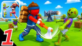 Hyper Survive 3D Gameplay Walkthrough - Zombie Fortress Survival (iOS, Android) screenshot 2