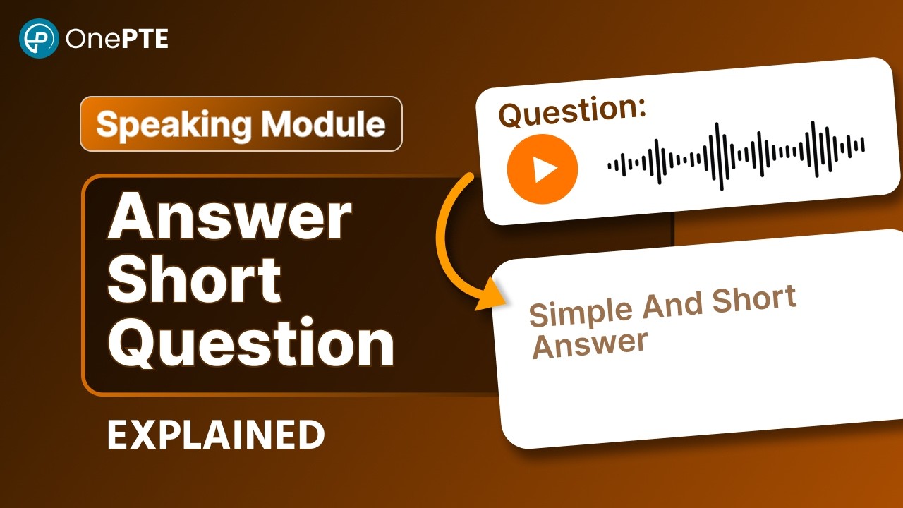 Answer Short Question in PTE Speaking Explained | High Score Tips ...