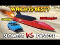 Gta 5 online  slowest car vs fastest car which is best