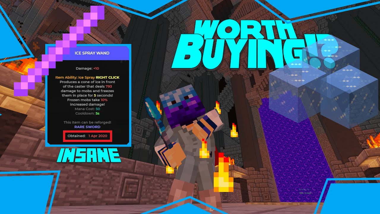 Ice Spray Wand WORTH BUYING?! (Hypixel Skyblock) YouTube