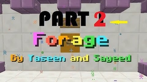 Minecraft - FORAGE FIND THE BUTTON MAP (PART 2)