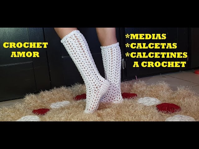 CALCETAS, MEDIAS, DE GANCHILLO FÁCIL - 🧦🧦🧦 - YouTube