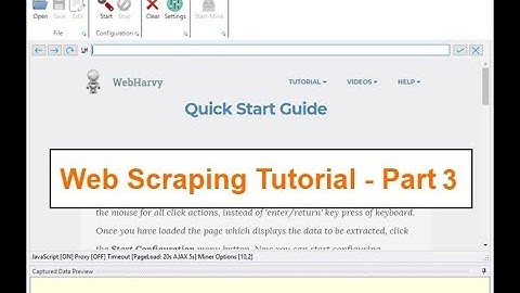 Web Scraping Tutorial using WebHarvy - Multi-level Category Scraping