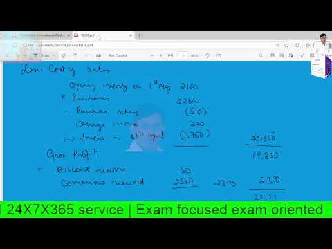 Thumbnail for ACTIVITY 7.3 - How to produce statement of profit or loss from trial balance from David Hokins book