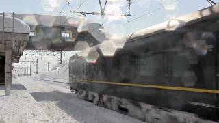 2012/1/29(Sun) 寝台特急トワイライトエクスプレス 大釈迦駅通過 重連?