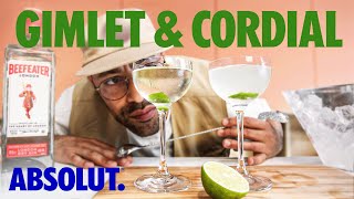 The Classic Gimlet + Homemade Lime Cordial | Absolut Drinks With Rico