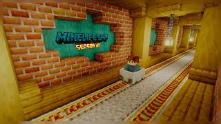 I Built a SUBWAY STATION in Minecraft Survival