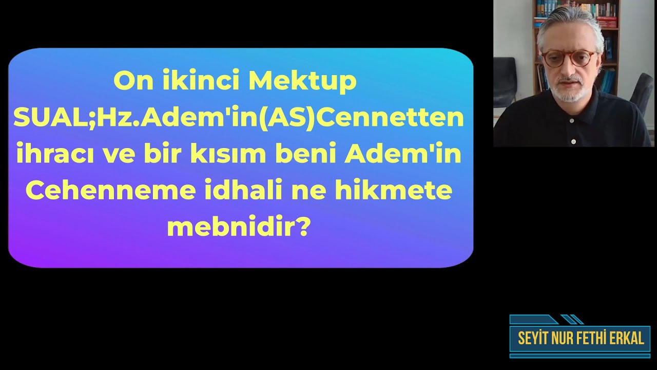 ON İKİNCİ MEKTUP  SEYİD NUR FETHİ ERKAL