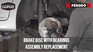 Brake disc and bearing assembly replacement with Ferodo