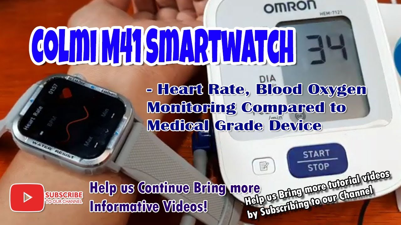 Colmi M41 Smartwatch - Heart Rate, Blood Oxygen Monitoring Compared to ...