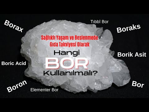 Video: Boraks ve bor aynı şey midir?