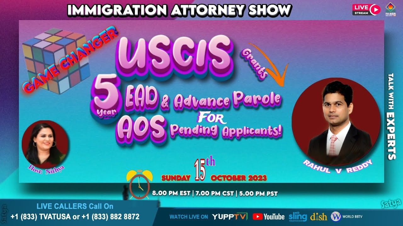 GAME-CHANGER: USCIS GRANTS 5-YEAR EAD & ADVANCE PAROLE FOR AOS PENDING ...