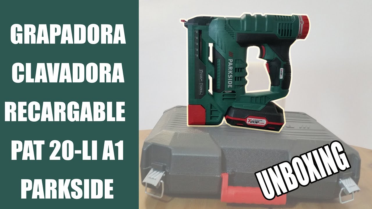 👀 GRAPADORA CLAVADORA BATERÍA PAT 20-LI A1 DE PARKSIDE - UNBOXING, PRUEBA OPINIÓN - YouTube