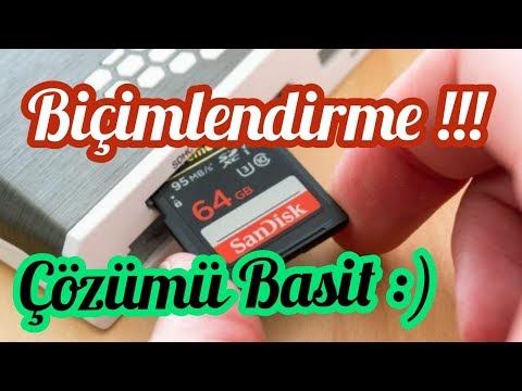 SD KART | DİSKİ BİÇİMLENDİRME HATASINA ÇÖZÜM !!!