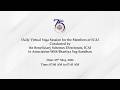 Daily Virtual Yoga Session conducted by the Beneficiary Schemes Directorate, ICAI