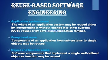 Software reusability