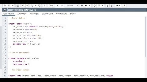 Asignar Secuencia a un id en PostgreSQL