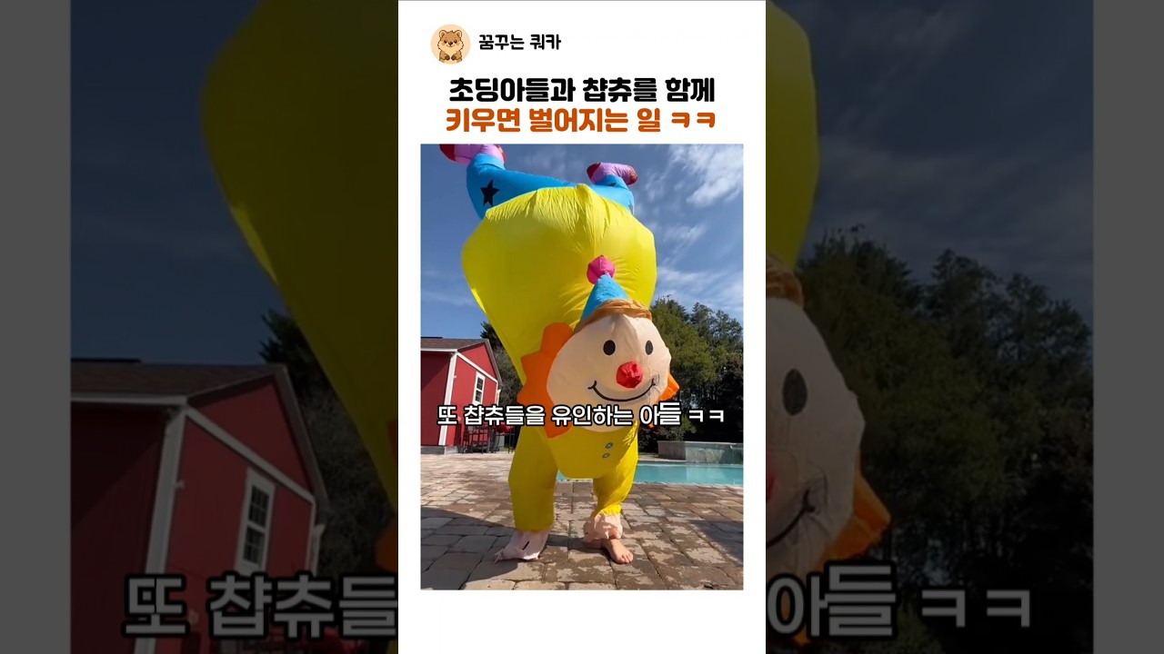 초딩아들과 챱츄를 함께 키우면 벌어지는 일 ㅋㅋ