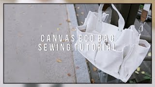 에코백(Eco Bag)/캔버스백 만들기(Canvas Bag)/기저귀가방/텀블러백(Tumbler)/자석단추달기/양면징박는방법/길이조절끈/#텀블러에코백[달콤한바느질x패션스타트]