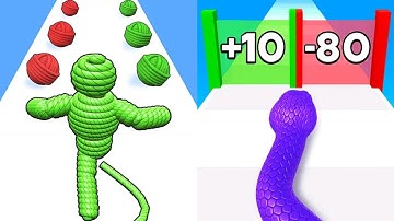 Rope Man Run VS Snake Run Race Max All Levels Gameplay Android,iOS NEW UPDATE
