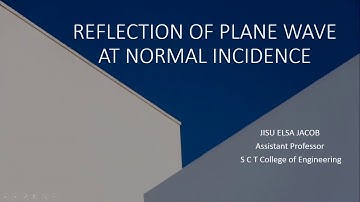 KTU | ECT 302 | Electromagnetics | Reflection of plane wave at normal incidence | Numerical problem
