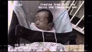 Filming Baby Dylan Using Retro Camcorder App