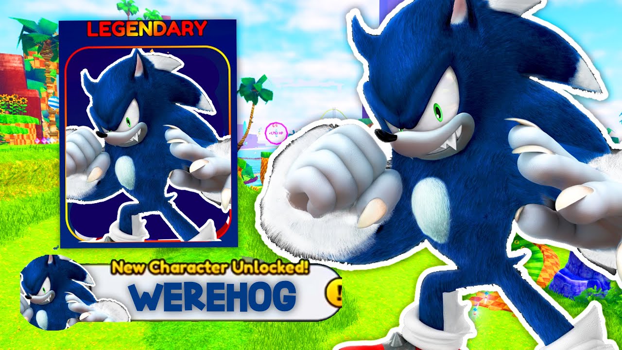 how-to-get-unlock-sonic-werehog-character-sonic-speed-simulator-roblox-youtube