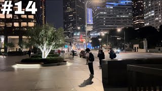 Skating late at night in Downtown LA