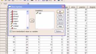 Finding Z-scores in SPSS Finding Z-scores in SPSS