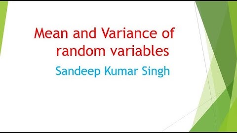 Mean and Variance of Random Variable |Engineering Mathematics | Probability and Statistics |L4