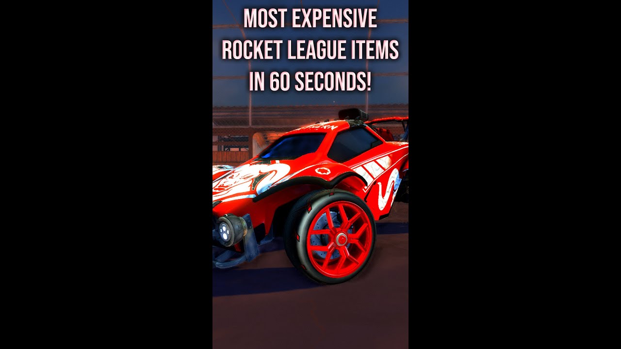 Most Expensive Rocket League Items In 60 Seconds! 