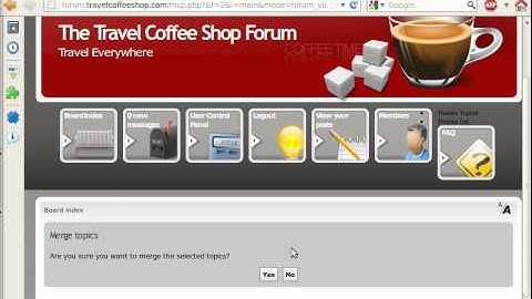 How To Merge Topics and Posts on phpBB Forum