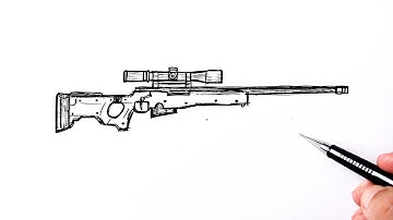 How to draw AWP Sniper Easy
