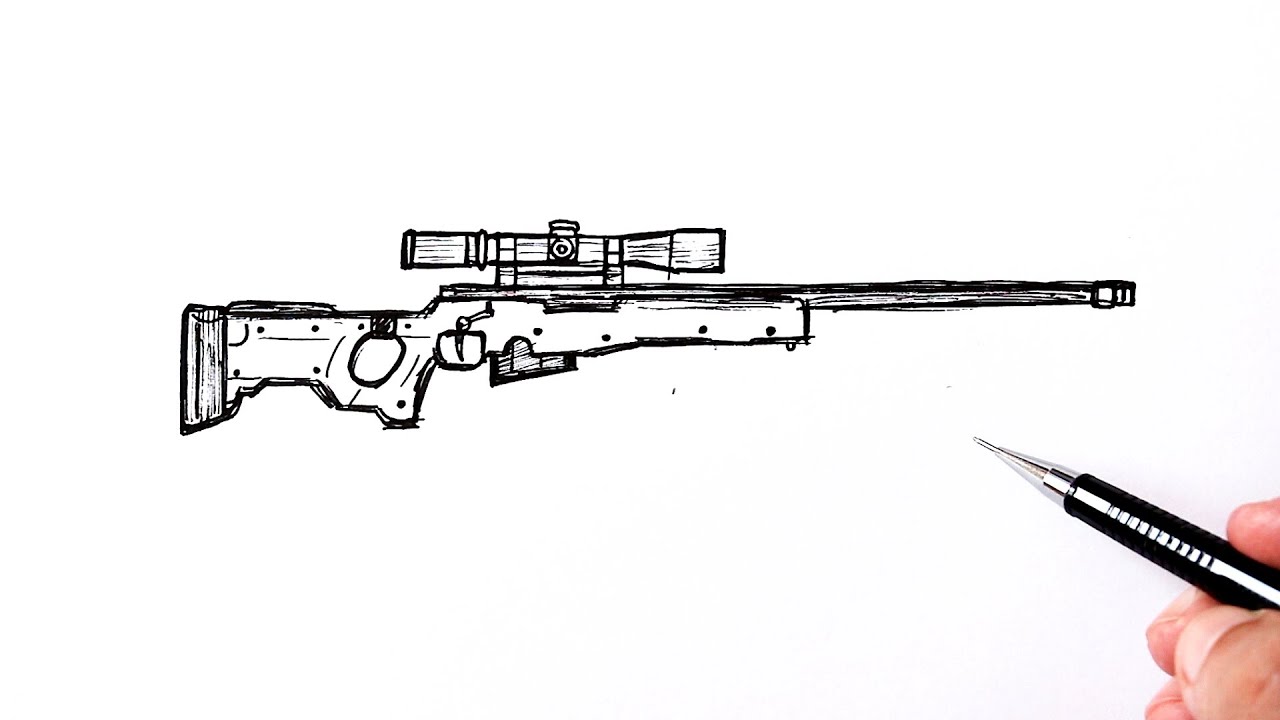 army sniper drawings