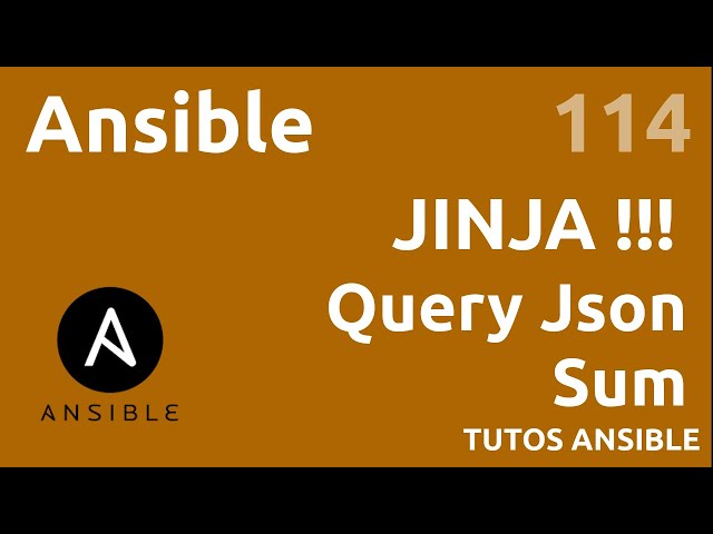 ANSIBLE - 114. JINJA : QUERY JSON, SUM...