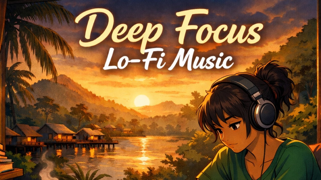 Deep Focus Lo-Fi Music 1 Hour - Chill Beats for Studying, Working & Relaxing | Calm Background Vibes