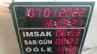 Cami vakitmatik ezan vakit saat ayarları nasıl yapılır.