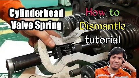 Disassemble and Assembled of MAK 9M 32C Intake and Exhaust valve spring