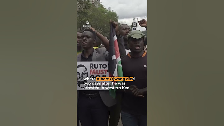 Kenyan police fire tear gas at protest over death of blogger in custody | #ajshorts