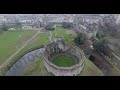 Top Down Cardiff Castle Drone Footage (DJI Phantom 4)